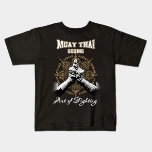 Muay-Thai Boxing Art of Fighting Kids T-Shirt